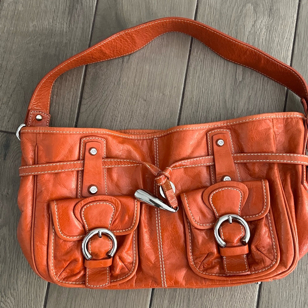 Francesco Biasia Leather Shoulder Bag - Picture 2 of 6